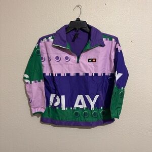 Adidas Lego Girl Half-Zip Windbreaker Jacket